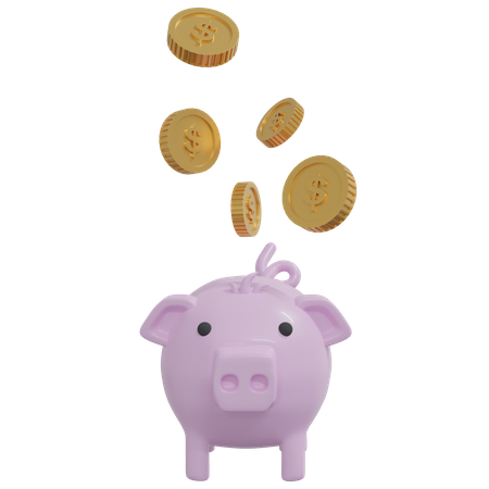 Ahorros de dinero  3D Icon