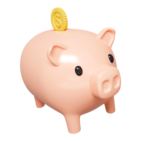 Ahorros de dinero  3D Icon