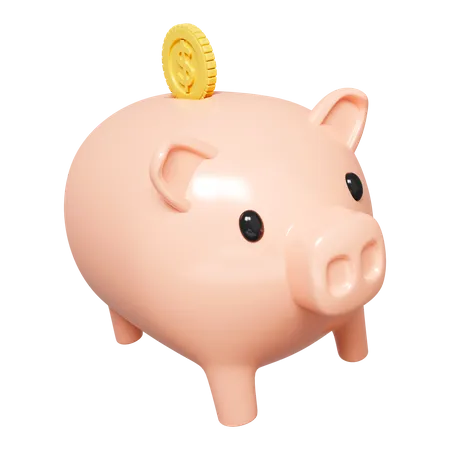 Ahorros de dinero  3D Icon