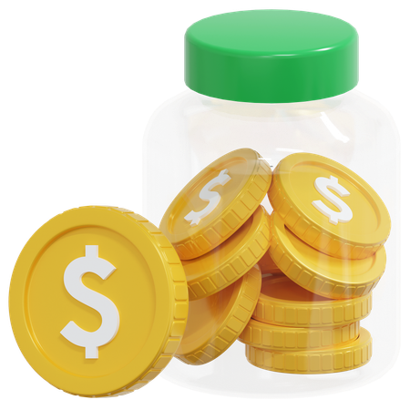 Ahorro de monedas  3D Icon