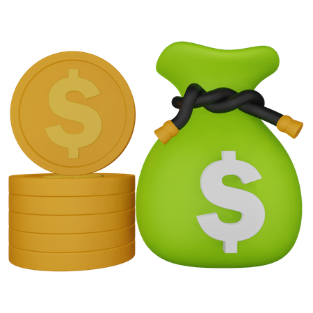 Ahorro de dinero  3D Icon