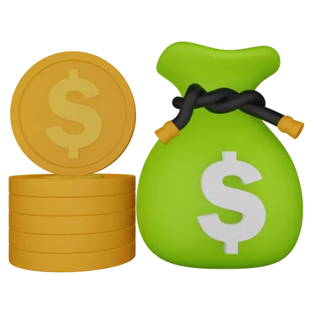 Ahorro de dinero  3D Icon