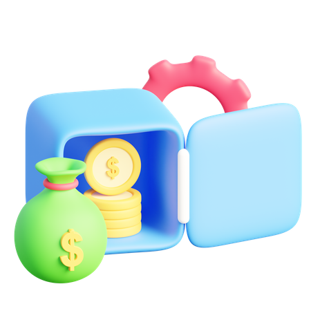 Ahorro de dinero  3D Icon