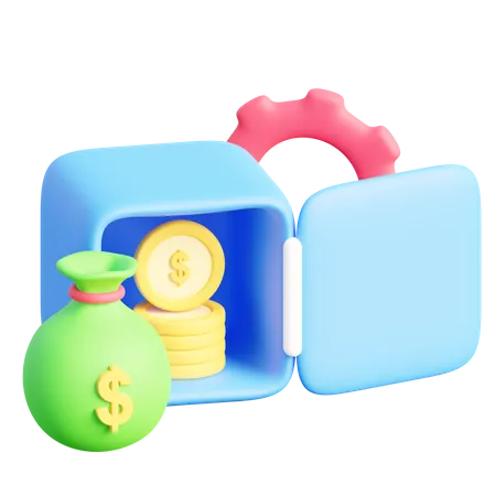 Ahorro de dinero  3D Icon