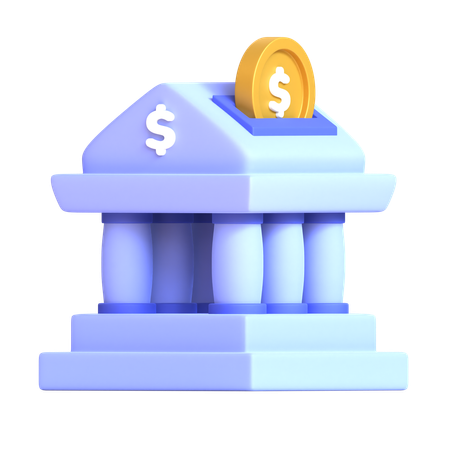 Ahorro en banco  3D Icon