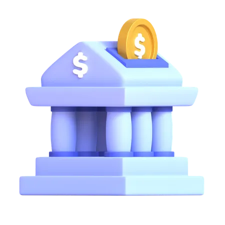 Ahorro en banco  3D Icon