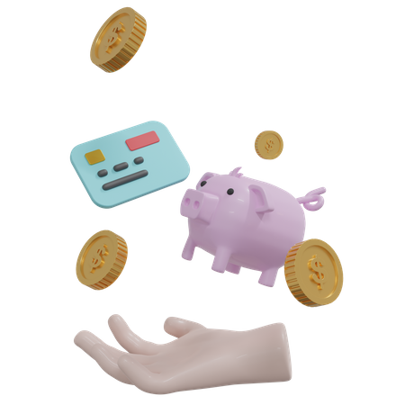 Ahorro financiero  3D Icon