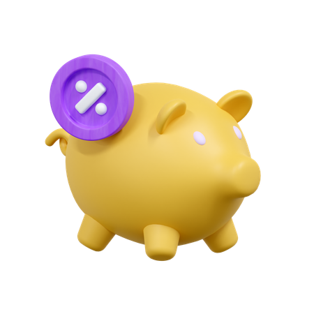 Impuesto de ahorro  3D Icon