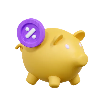 Impuesto de ahorro  3D Icon