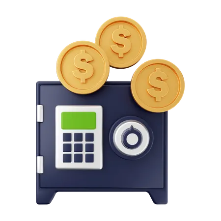 Moneda de ahorro  3D Illustration