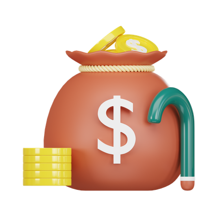 Ahorros para la jubilación  3D Icon