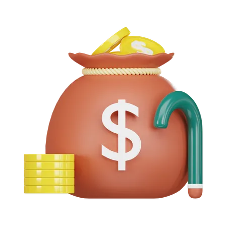 Ahorros para la jubilación  3D Icon