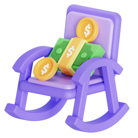 Ahorros para la jubilación  3D Icon