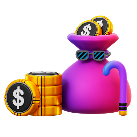 Ahorros para la jubilación  3D Icon