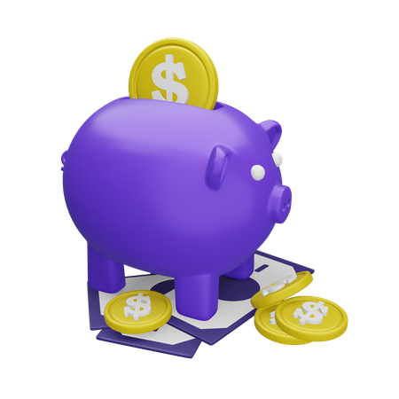 Ahorros personales  3D Icon