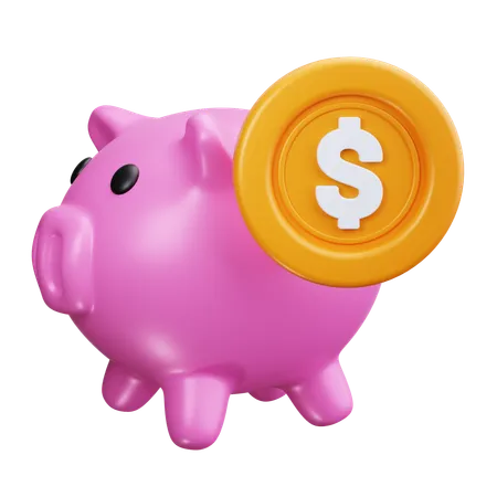 Ahorros  3D Icon