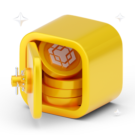 Ahorros binance  3D Icon