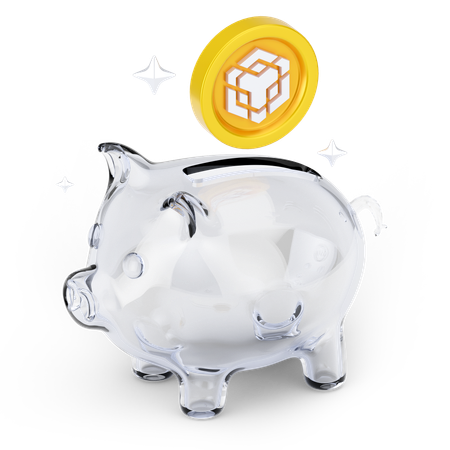 Ahorros binance  3D Icon