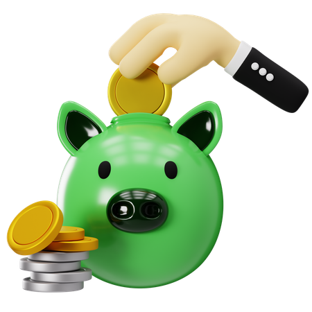 Ahorros con inversiones inteligentes  3D Icon