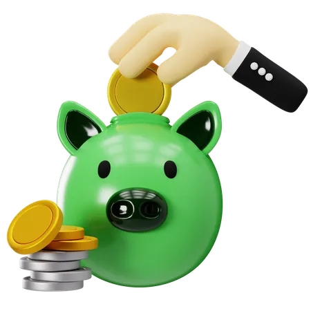 Ahorros con inversiones inteligentes  3D Icon