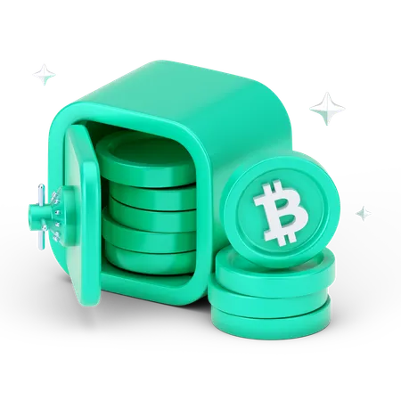 Ahorros de bitcoins  3D Icon