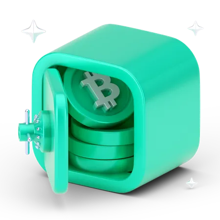 Ahorros de bitcoins  3D Icon