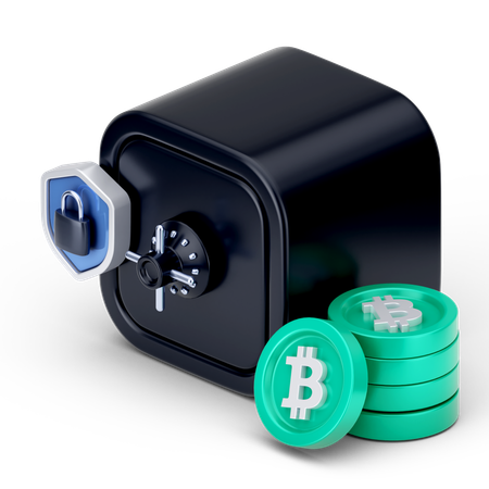 Ahorros de bitcoins  3D Icon