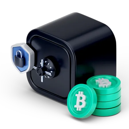 Ahorros de bitcoins  3D Icon