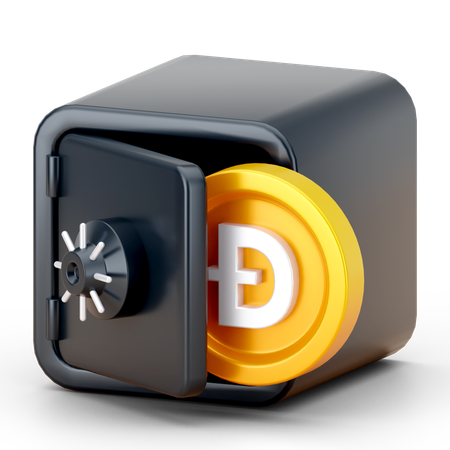 Ahorros en dogecoin  3D Icon