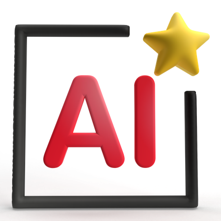 Ai  3D Icon