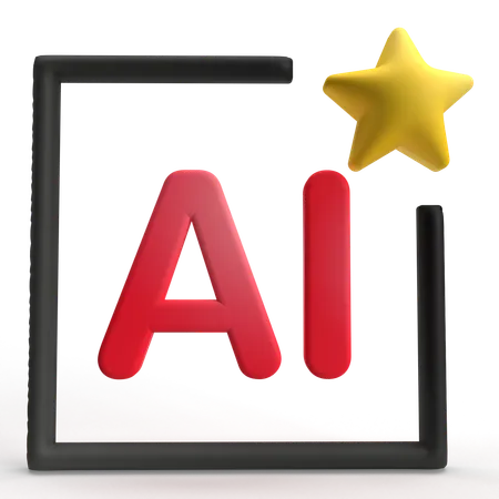 Ai  3D Icon