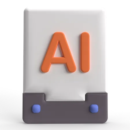 AI  3D Icon