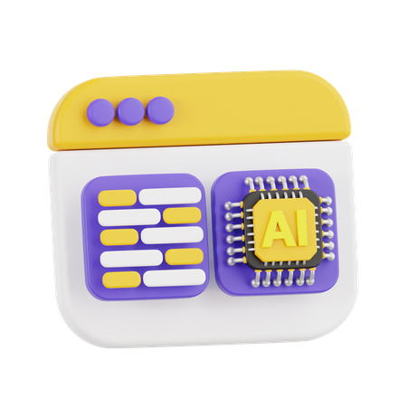 Ai  3D Icon