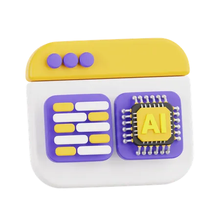 Ai  3D Icon