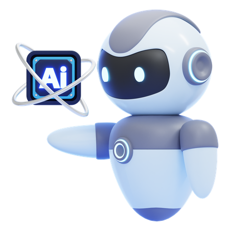 AI 에이전시 코어  3D Icon