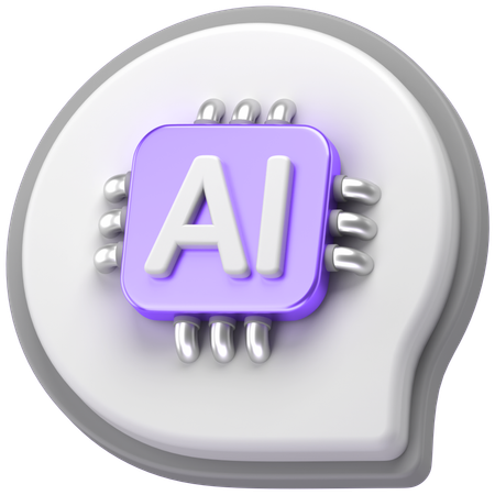 AIチャット  3D Icon