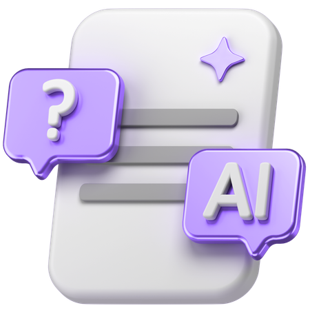 AIチャット  3D Icon