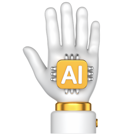 AI 人間の手  3D Icon