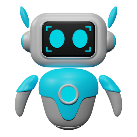 AI 로봇  3D Icon
