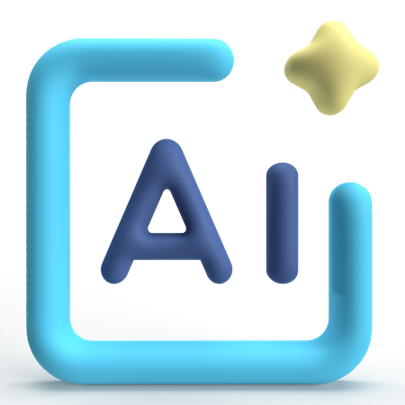 AI  3D Icon