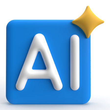 AI  3D Icon