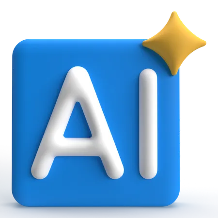 AI  3D Icon