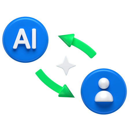 Ai à l'humain  3D Icon