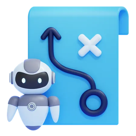 AI Action Planner  3D Icon