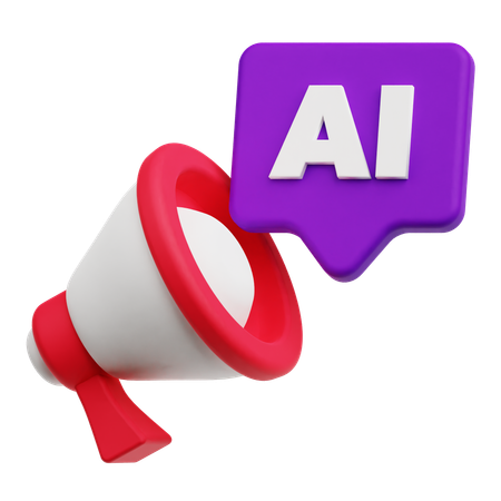 Ai Ads  3D Icon