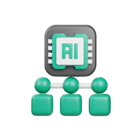 AI 알고리즘  3D Icon