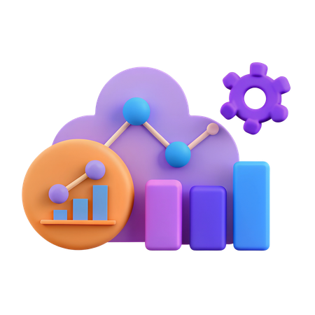 Analyse prédictive de l'IA  3D Icon
