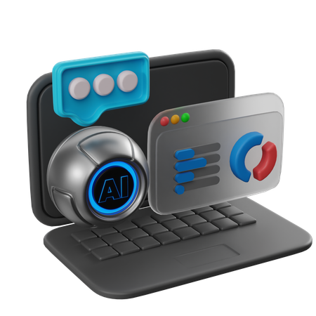 AI分析  3D Icon