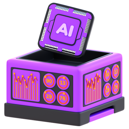 AI 분석  3D Icon