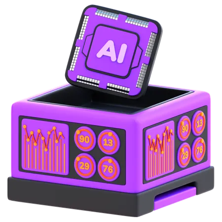 AI 분석  3D Icon